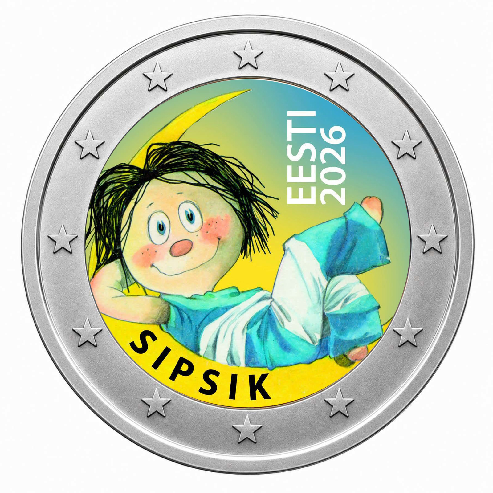 2 Euros Sipsik (Coloured)